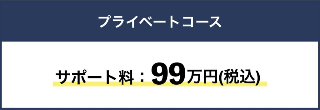 スタンダードコース　サポート料：99万円(税込)