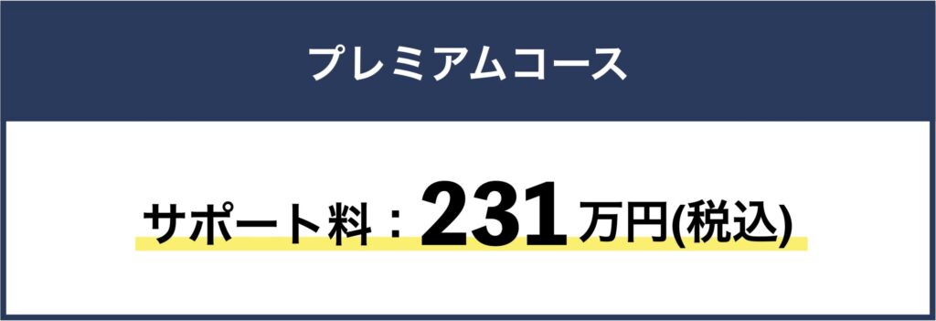 スタンダードコース　サポート料：231万円(税込)